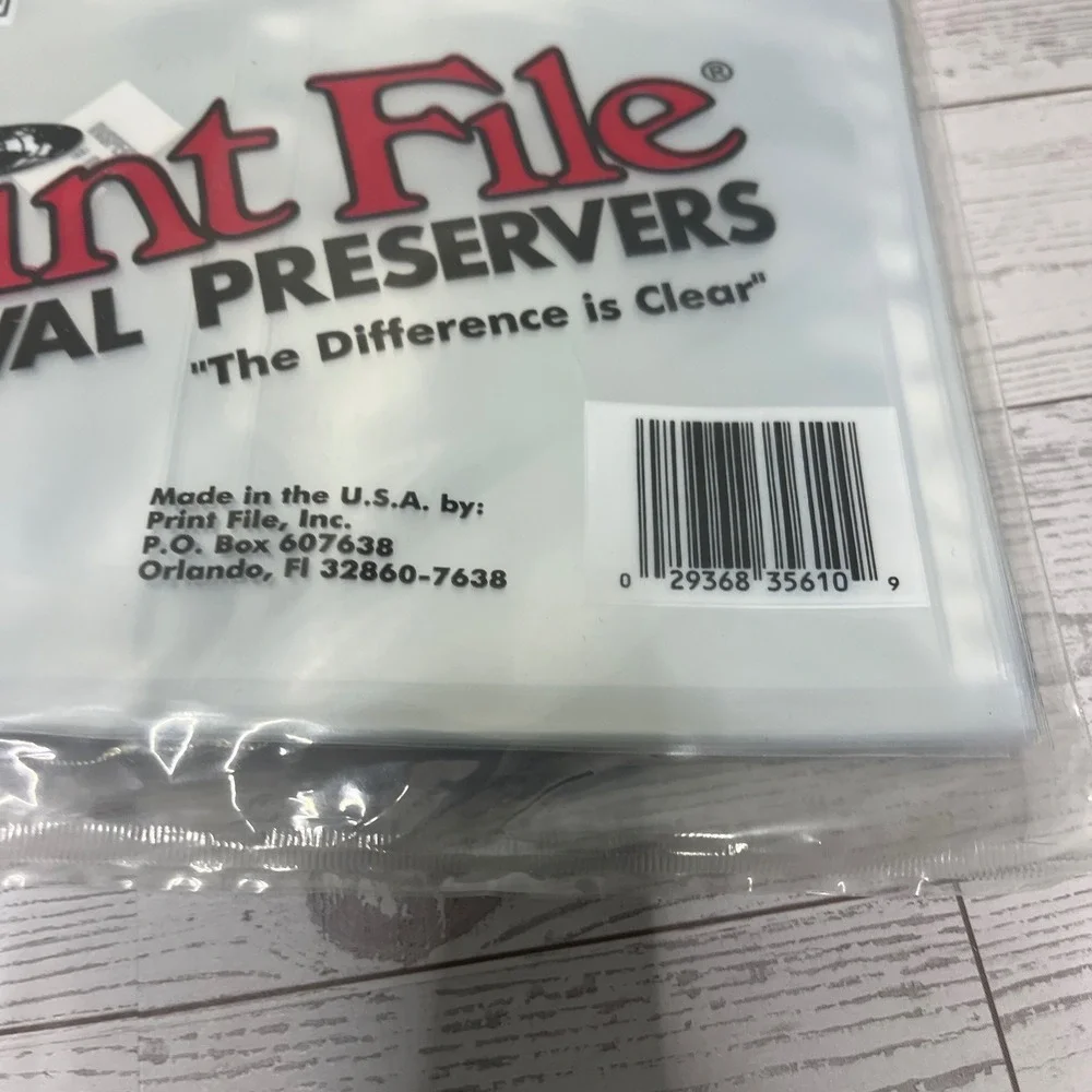 Print File 35-8P Archival Print Preservers 3.5x5 Photo Sleeves 2 Packs 25 + 23